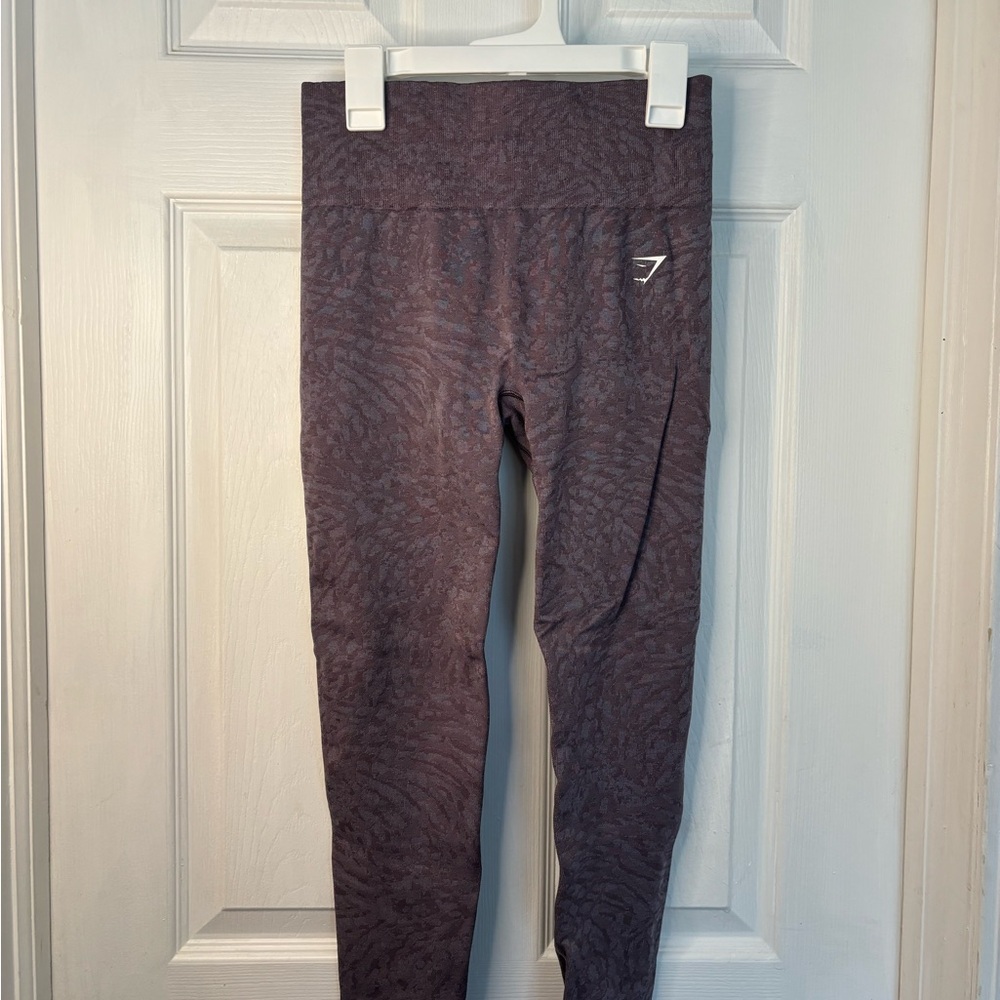 Gymshark Kids Textured Aubergine Leggings